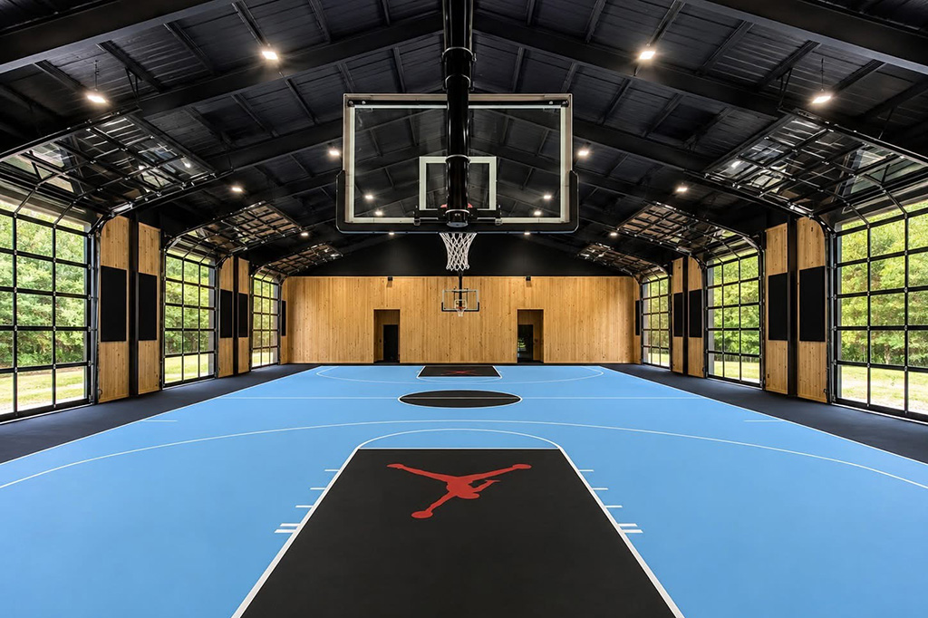 indoor basketball court